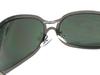 METAL OVAL SUNGLASSES GUNMETAL DARK [SPEED ADDICT] (Matte × GREEN)