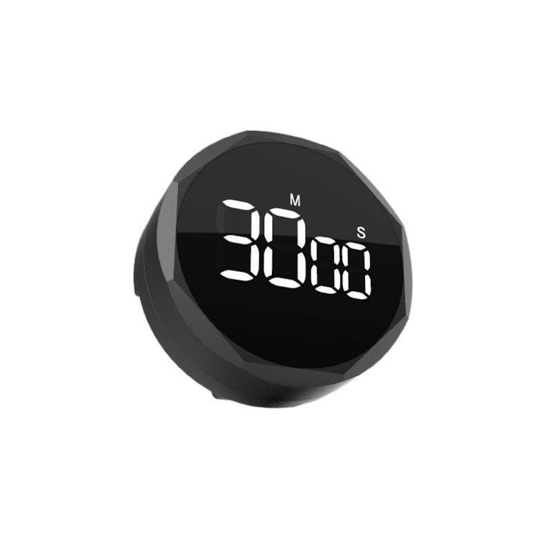 Rotating 05-Tile Timer: Student Study & Cooking Alarm Clock with Rechargeable Feature.