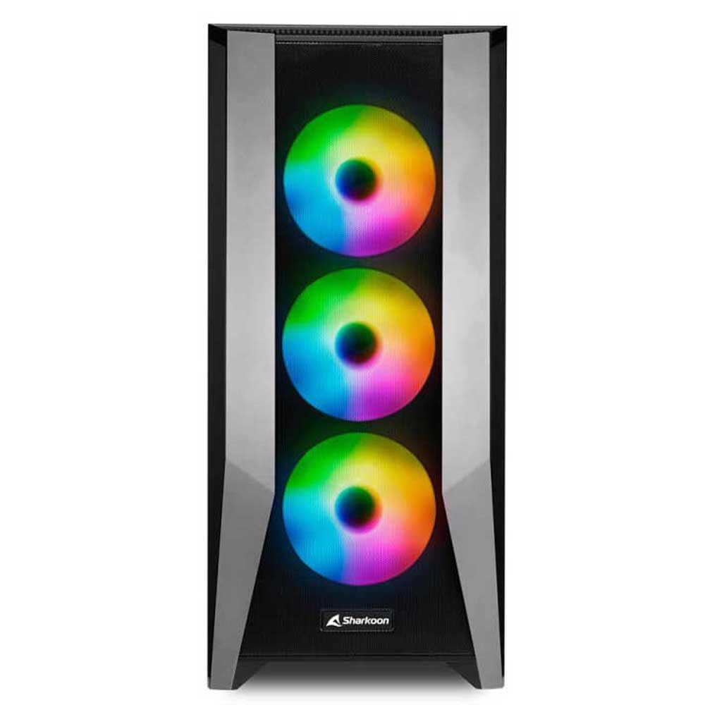 Sharkoon Mid Tower PC Case Front Mesh Panel 120 Mm Equipped with 4 ARGB Fans USB Type C Port Equipped with RGB Controller RGB Japanese Authorized