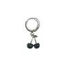 Black Cherry & Peach Heart Earrings Set: 4-Piece Trendy Daily Wear for Women