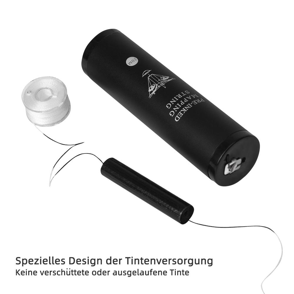 Vorgestempelte 20M Microblading Mapping Fadenflasche Augenbrauenfaden Brows Marker Linie Weiß Permanent Make-up Tattoo Färbewerkzeug