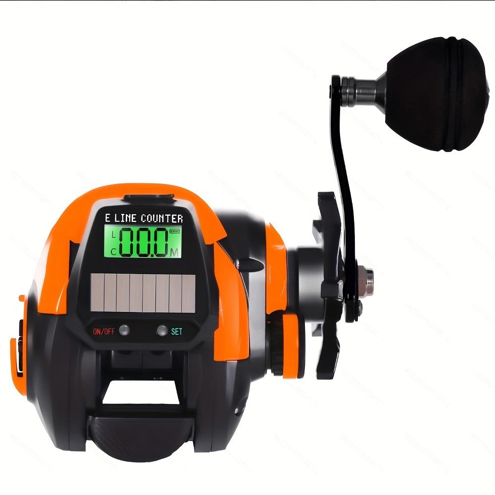 

Электронная рыболовная катушка для ловли с приманкой, водонепроницаемая, со светодиодным экраном, с USB- и солнечной зарядкой, с высоким передаточным числом, устойчивая к коррозии в морской воде, для дальнего заброса KX800 right hand оранжевый