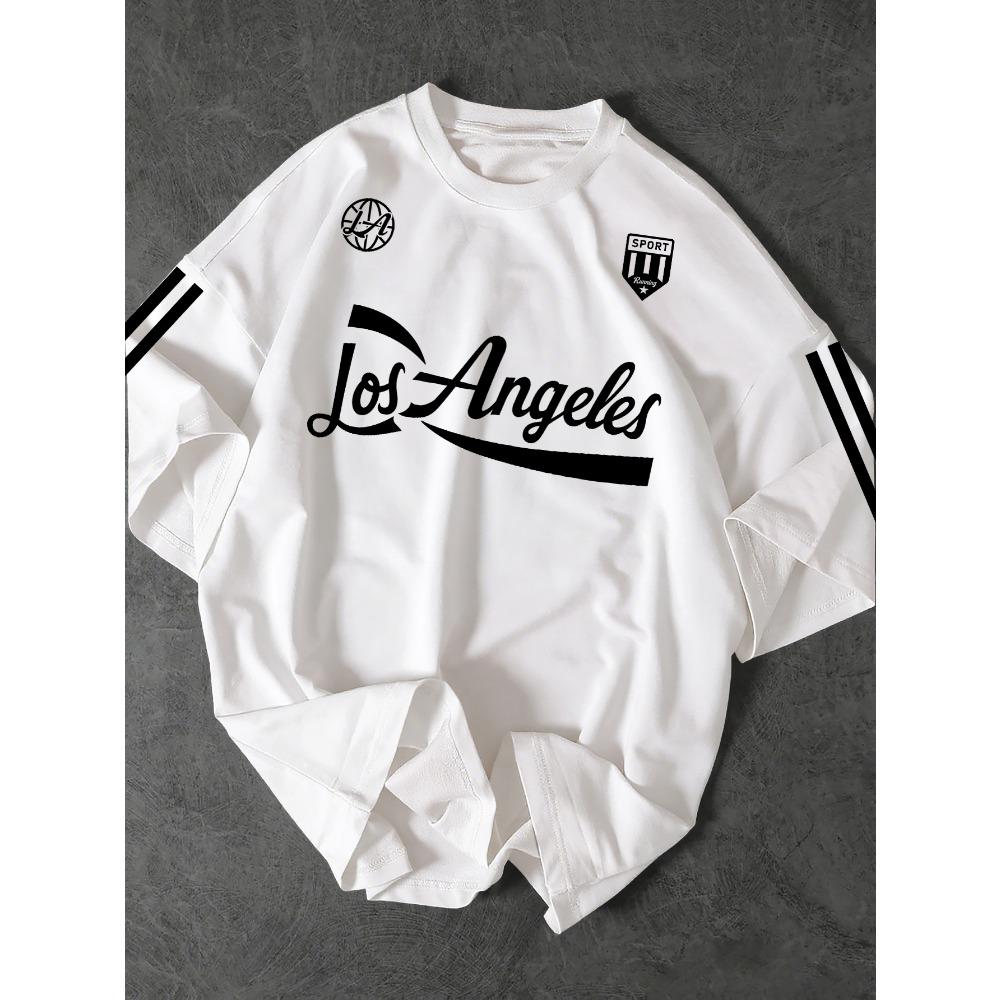 

Printed T-shirt sports street wear round neck short sleeved polyester top 5XL