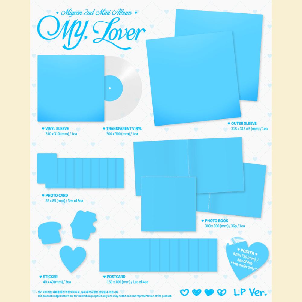 Pre-order MIYEON 2nd Mini Album MY, Lover LP ver.
