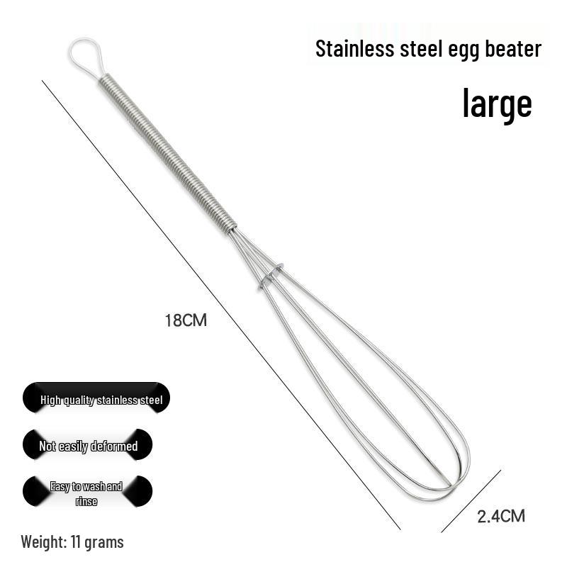 Stainless Steel Handheld Whisk for Baking and Eggs