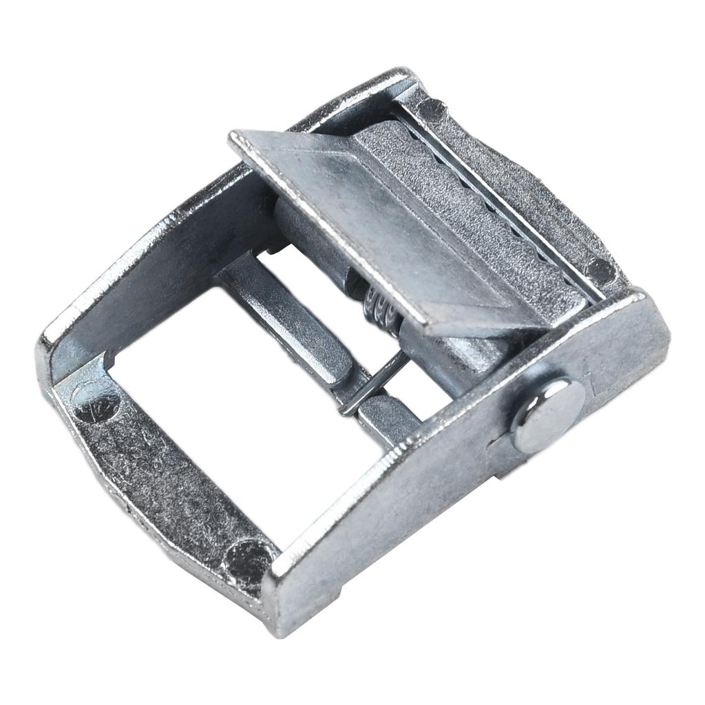 Zinc Alloy Buckle with Fixed Tensioner for Tie down Straps Designed to Secure For Heavy Cargoes Cases and Toolboxes