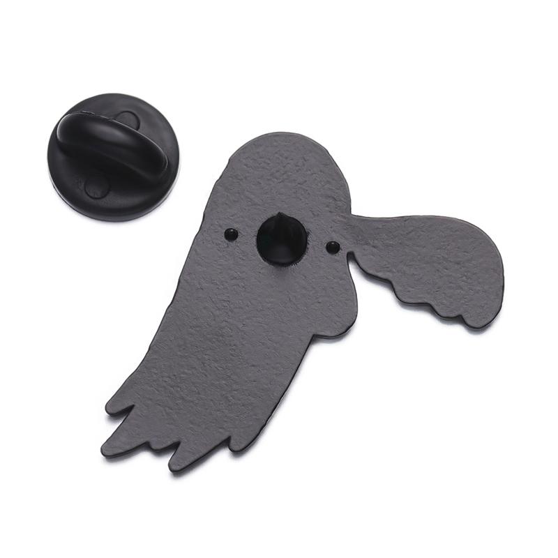Horror Cute Ghost Shape Brooch Pin Paint Badges Cartoon Gothic Jewelry Gift For Friends Halloween Decoration Horror Cute Ghost S
