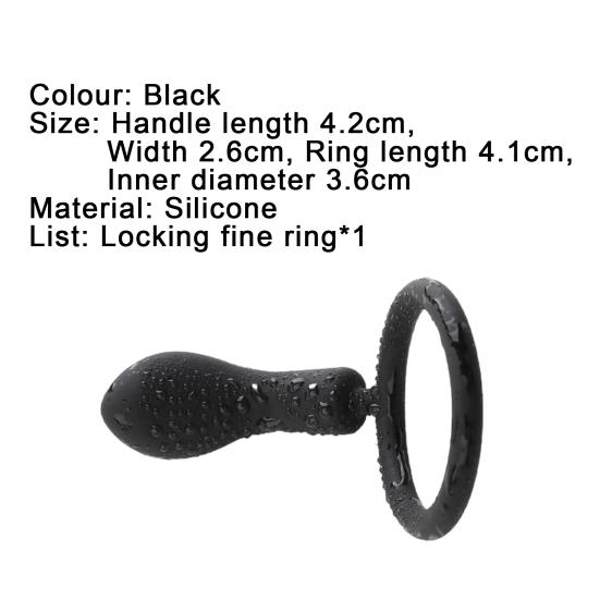 Penis Corrector Semen Locking Skin-friendly Silicone Delay Ejaculation Lock Ring for Male Masturbators