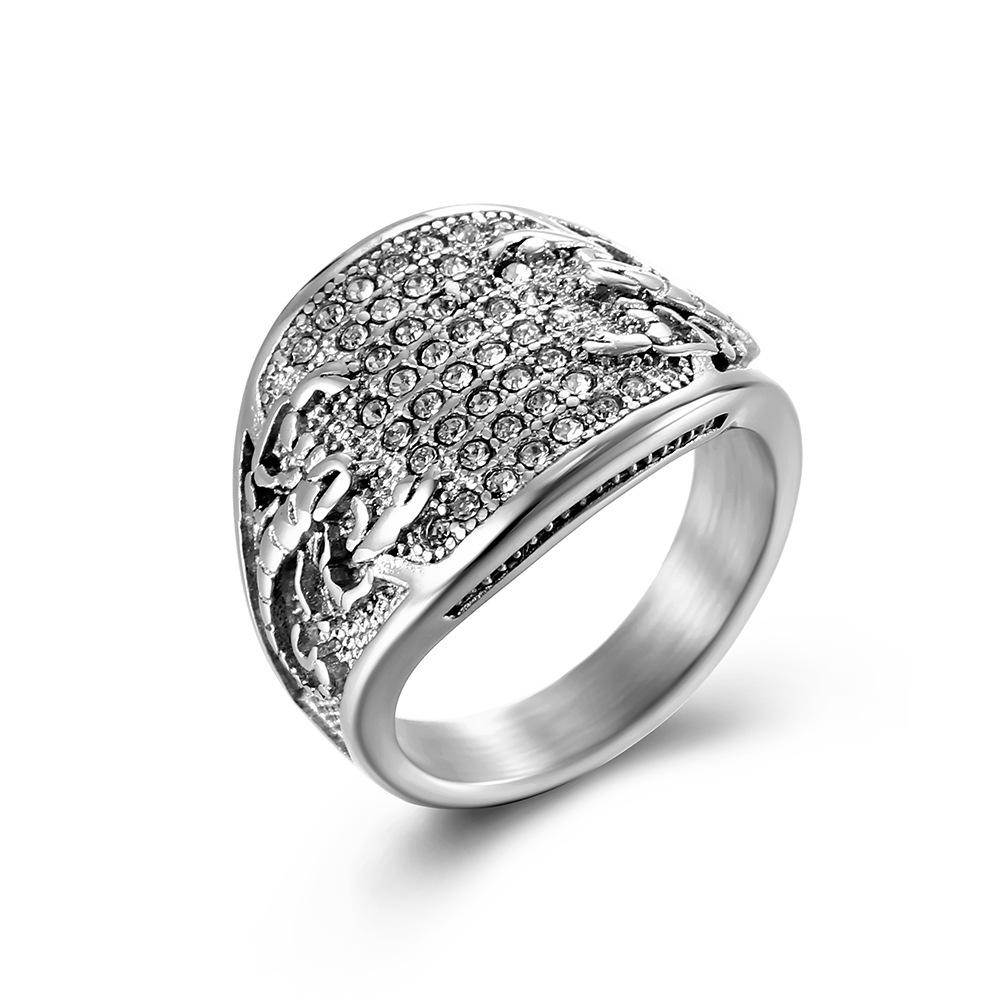 Vintage Scorpion Titanium Steel Ring Ring Men s Personality Hiphop Hip Hop Wear Jewelry 8#