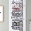 1pc-24 Grid Wall-mounted Shoes Organizer Rack Over Door Hanging Storage Holder Rack Bedroom Closets Shoes Storage Bag for Room