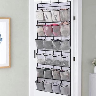 1 Stück - 24 Fächer Wandmontiertes Schuhregal Über Tür Hängender Aufbewahrungshalter Regal Schlafzimmer Schränke Schuhe Aufbewahrungstasche für Zimmer