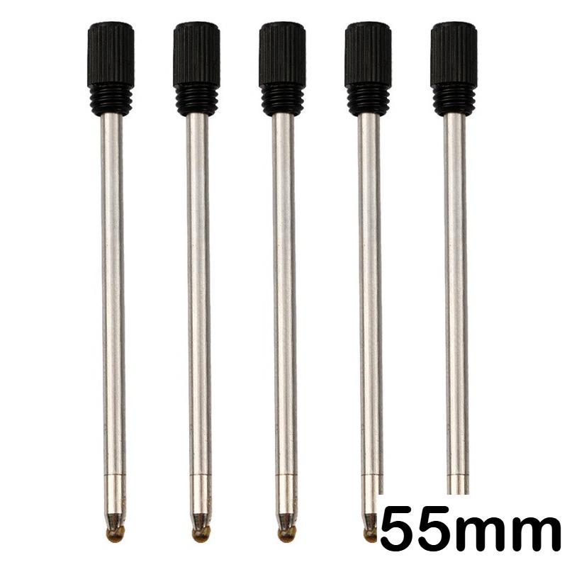 

50/10/5 PCS Metal Ballpoint Pen Refills Black Blue Pen Refills 55mm Pen Refill Gifts School Office Supplies Stationery