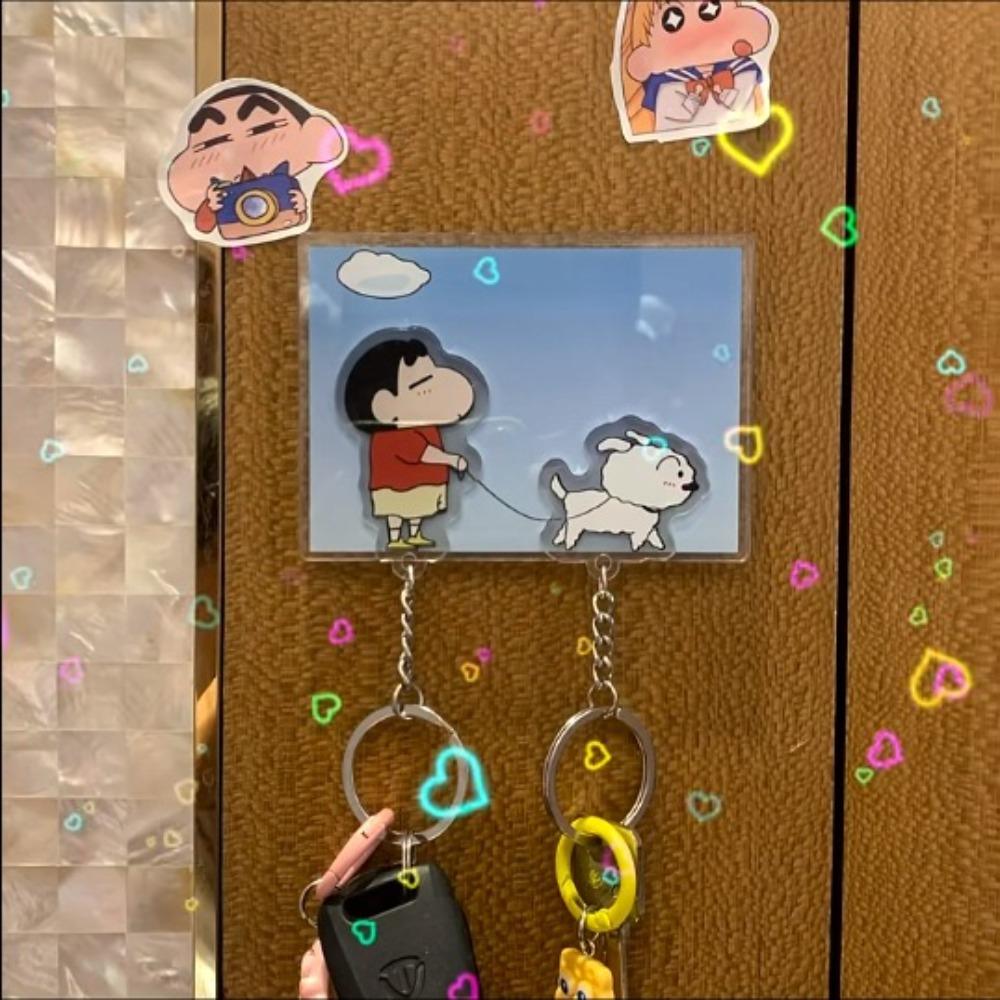 

Сердце Пара Брелок Собака Мультфильм Сумка Подвеска Портативный Карандаш Шин Чан Брелок Студенты Style A