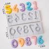 Silicone Chocolate Baking Tool Food Grade Resin Clay Mold Creative DIY Number Mold