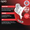 OPRO Sports Mouthguard Custom for Martial Mouthguard "Instant Fit" Sports, Arts, Rugby, Boxing, Youth/Junior (Kids/Clear)