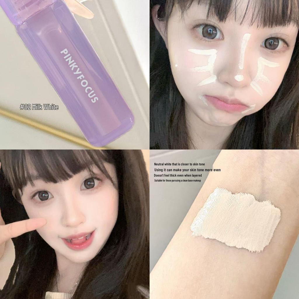 PINKYFOCUS Misty Sheer Concealer: Brightens Nasolabial Folds, Hides Pores, Skin-Melting Formula