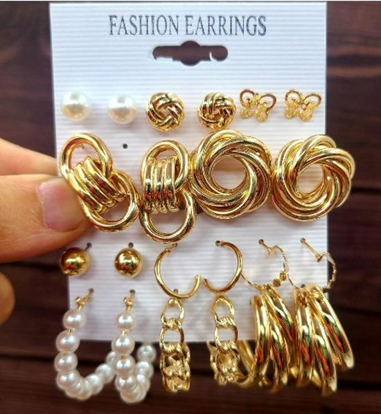 XP17 Perlenohrring-Set - Trendig und modisch