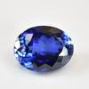 Tanzanite Blu Naturale 14,1ct Taglio Ovale Pietra Preziosa Sfusa Certificata