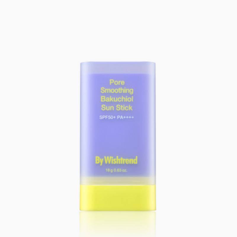 By Wishtrend Солнцезащитный стик с бакучиолом для сужения пор 18 г SPF50+ PA++++ – Гладкая матовая УФ-защита для ухода за порами и текстурой кожи