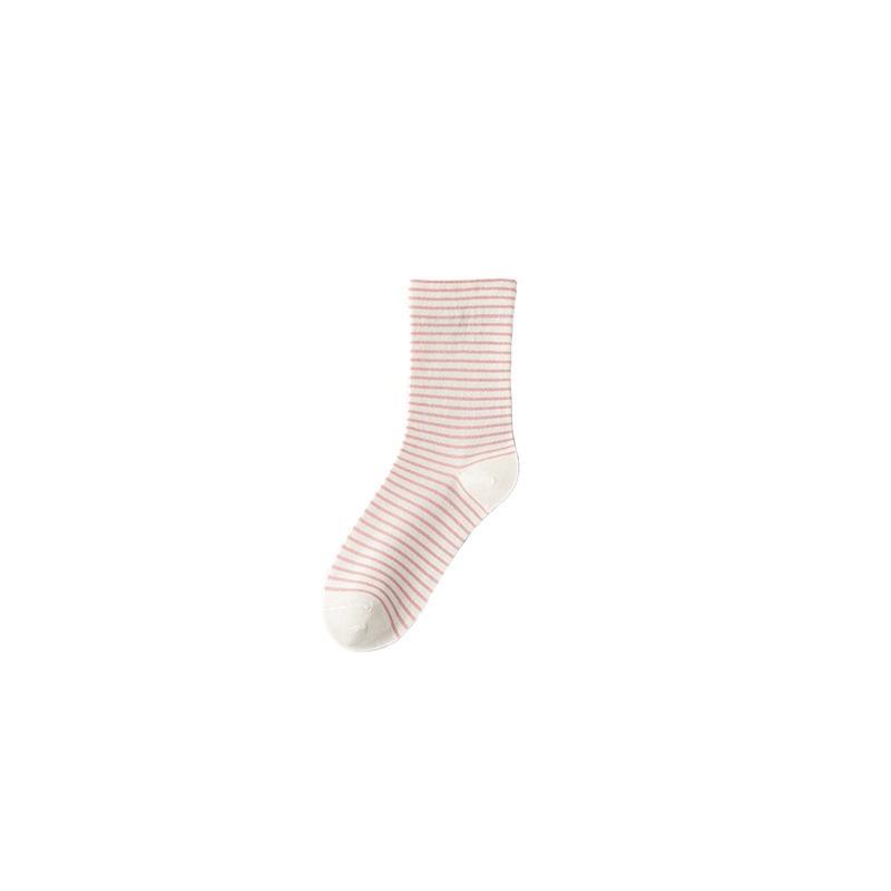 Female Spring and Autumn Striped Loose Mouth Do Not Choke Pregnant Woman Month Son Long Tube Cotton Socks