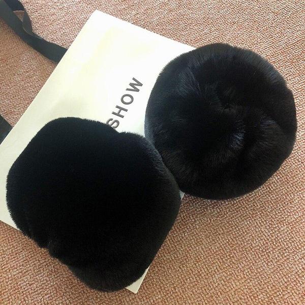 Super Soft Wrist Cuff Sleeves Winter Women Faux Rabbit Fur Warmer Fur Wrist Arm Bracelet Female Accessories