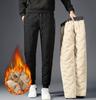 Pánské zimní teplé tepláky z jehněčí vlny Muži Outdoor Volný čas Větruodolné joggingové kalhoty Značka Vysoce kvalitní kalhoty Pánské