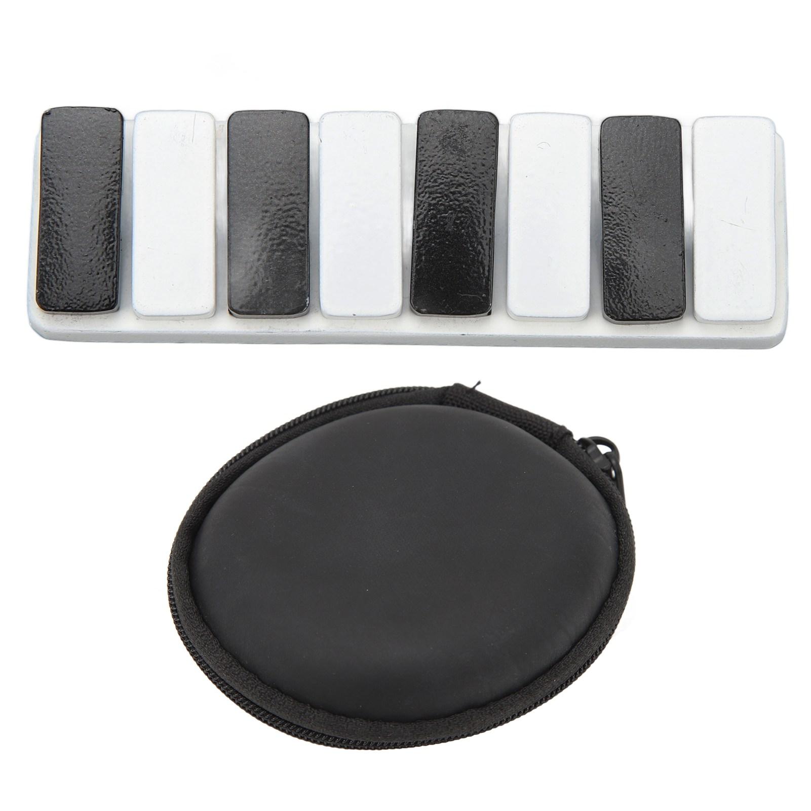 

Piano Key Haptic Clicker Toy Zinc Alloy Adult Office Portable ADHD Slider Anxiety Stress Relief Toy белый