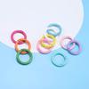 Yogodlns 10/50 Pcs Multiple Colors Metal O Ring Spring Clasp Openable Round Carabiner Keychain Clips DIY Jewelry Buckle Connector Bags Accessories