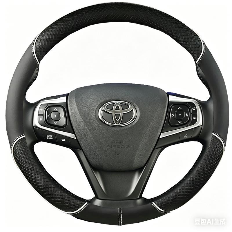 RYMX4 Black Microfibre Leather Car Steering Wheel Cover For Toyota Camry 2015 2016 2017 Avalon 2013-2018 DIY Auto Steering Wheel Case