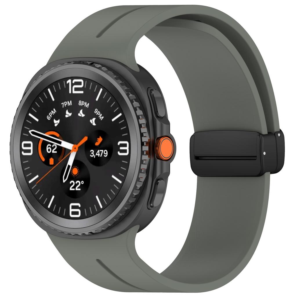 Magnetic D Buckle Sport Silicone Band For Samsung Galaxy Watch 8 44mm 40mm Strap For Samsung Watch8 Classic 46mm Bracelet Belt