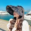 1PC Sunshade Hat Fashion Empty Top Hat Foldable Women Dual Use Big Brim Summer UV Protection Hair Hoop