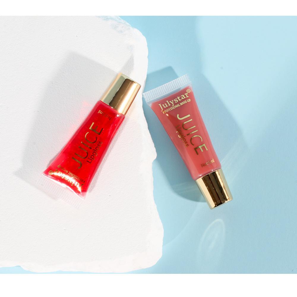 Juice Glossy Lip Oil Set, 6 Colors of Hydrating Fruit-Flavored Lip Gloss, Non-Sticky with Natural Moisturizing Ingredients