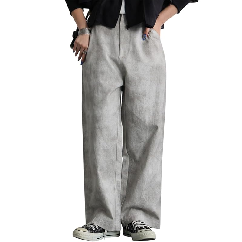 

[antiqua] [Antica] vintage style pants ladies bottoms PY-00772 Medium 14 white gray
