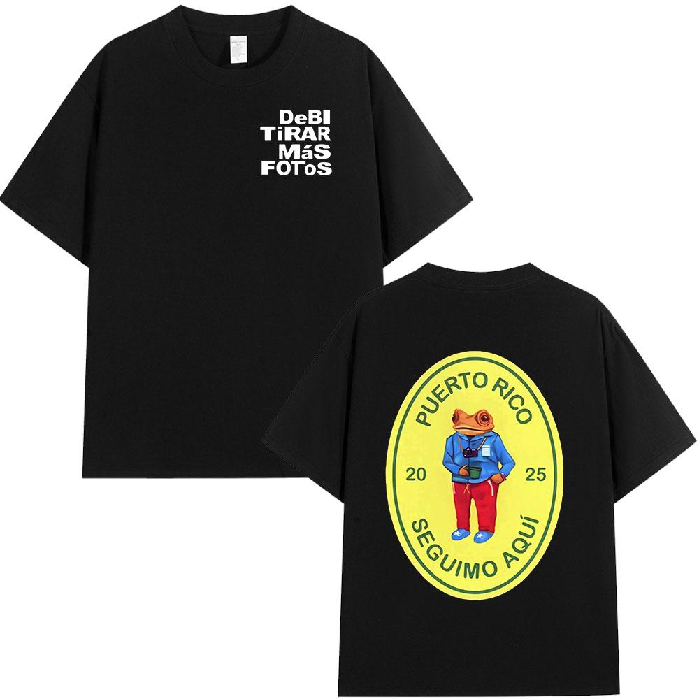 Bad Bunny DTMF Debi Tirar Mas Fotos 2025 New Album T Shirts Men Women Clothing Cotton Oversized T-shirts Hip Hop Fashion T-shirt