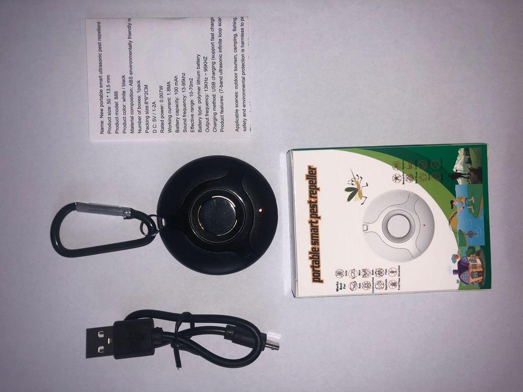 Smart Portable Ultrasonic Pest Repeller: Outdoor Mosquito, Insect, and Rat Deterrent.