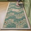 Kitchen Floor Mat Leather Pvc Carpet Waterproof Oil-proof Foot Mats Home Decoration Flower Floral Rug