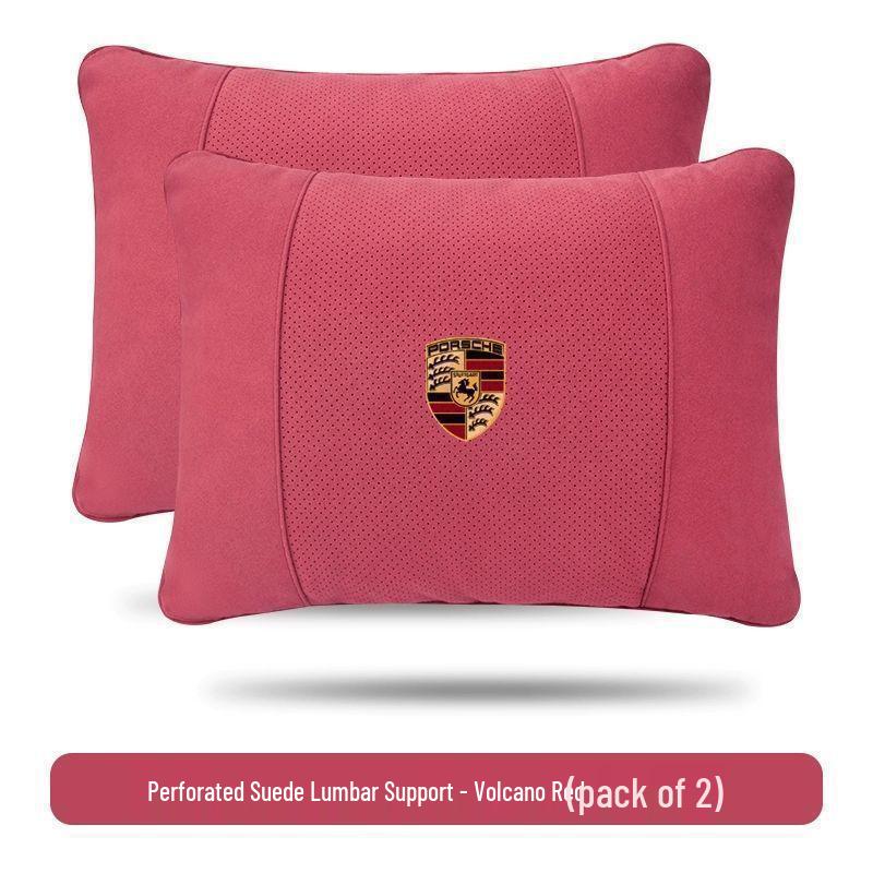 Almohada de apoyo para el cuello y la zona lumbar del reposacabezas del Porsche Macan/Cayenne: Compatible con 718, Panamera, 911
