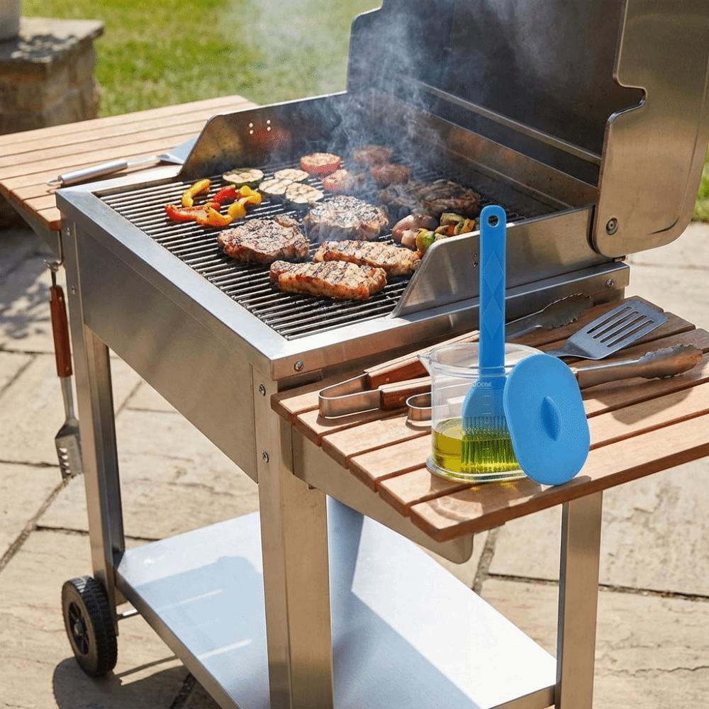 Non-Slip Handle Sauce Application Brush Heat Resistant Oil Brush Pastry Making