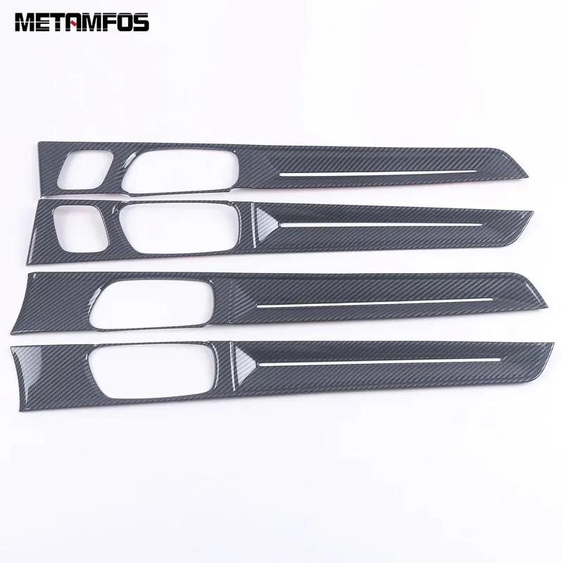 For Honda Civic 11th Gen    2024 2025 Carbon Fiber Interior Door Handle Bowl Cover Trim Accessories Car Styling