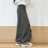 Girls' Casual Loose Cargo Pants - Spring/Autumn Fashionable Trousers for Big Girls