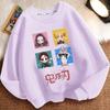 Children's Loose Demon Slayer Hoodie, Spring and Autumn Boys' and Girls' Casual Round-neck Coat