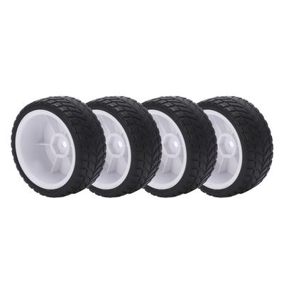 4PCS 1/10 Opony RC Car Gumowe plastikowe koła Opony zapewniają lepszą przyczepność i wydajność pracy