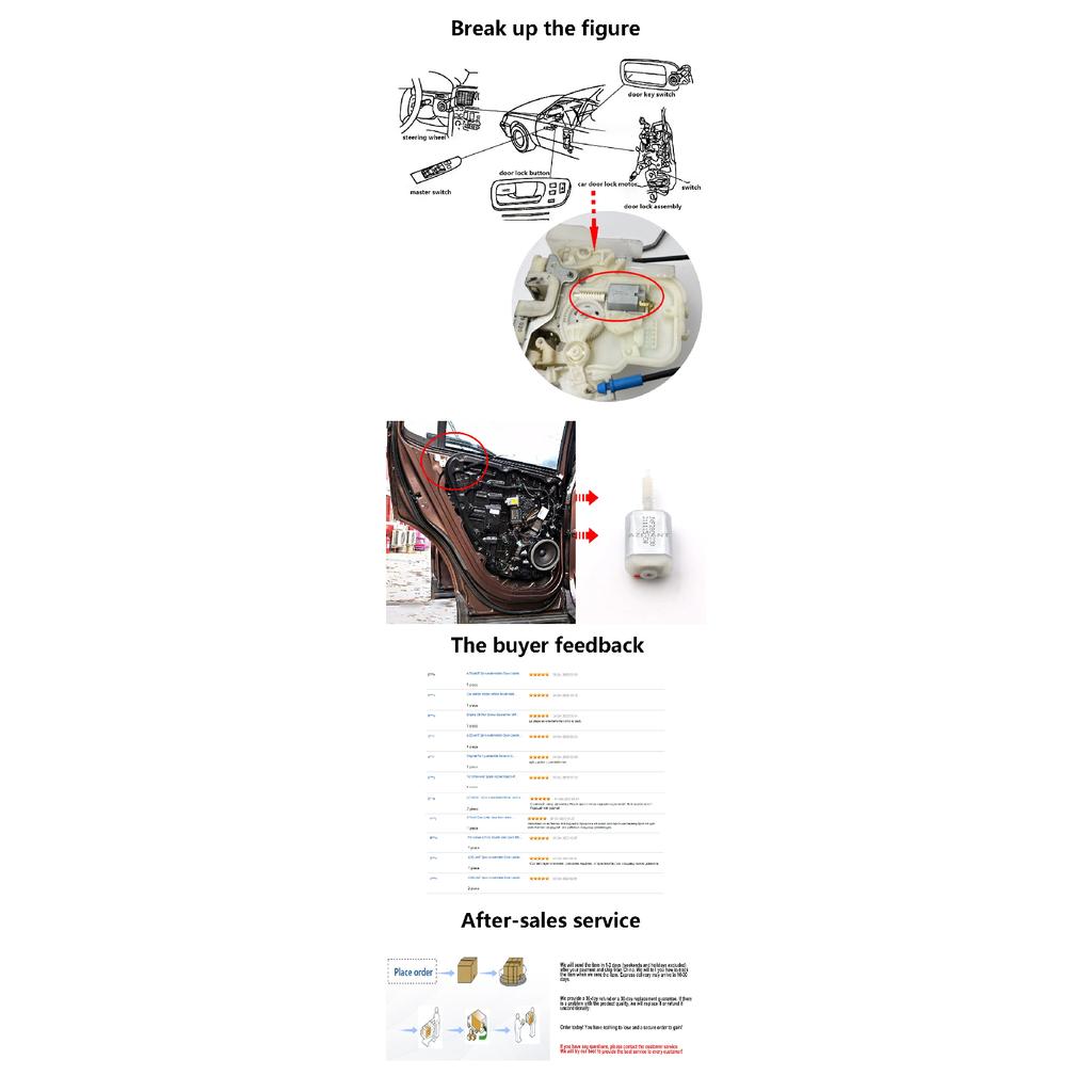 AZGIANT FC-280SC-18180 Car Door Lock Motor for Nissan Juke F15 MK1 Renault Scenic III MK3 Grand High Speed Best Match Parts DIY