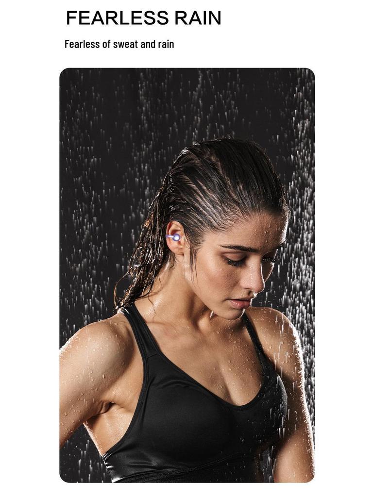 S80 Bone Conduction Wireless Earphones: Long Battery, Noise Cancelling, Clip-On Design for Sports and Gaming