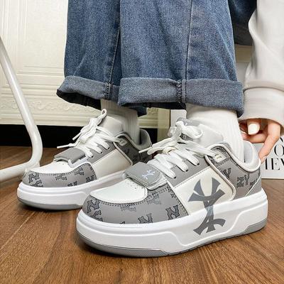 Unisex Sneaker Damenmode Buchstabenaufdruck Plateauschuhe Herren Trainer Lässig Walking Joggen Laufschuhe Leder Sportschuhe