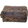 Kulturbeutel aus echtem Leder, wasserdicht, Dopp Kit, Rasierbeutel und Pflege für Reisen, Bräutigam, Geschenk für Männer und Frauen