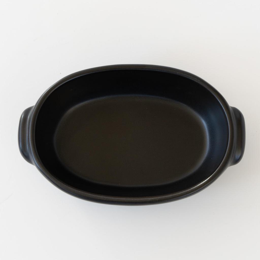 Banko-ware gratäng liten för en diameter värmeugn öppen mikrovågsugn diskmaskin tillverkad i Japan form, storlek, person, ca. 19 cm, tålig, keramik, säker,