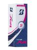 Bridgestone Golfbälle TOUR B JGR Pearl Pink, 2 Dutzend (24 Bälle) Modell 2023, Original-Taschentuch im Lieferumfang enthalten