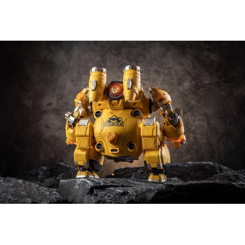 Super Mecha Champions Super Mecha Champions Alpha Caramel Żółty głośnik z figurką