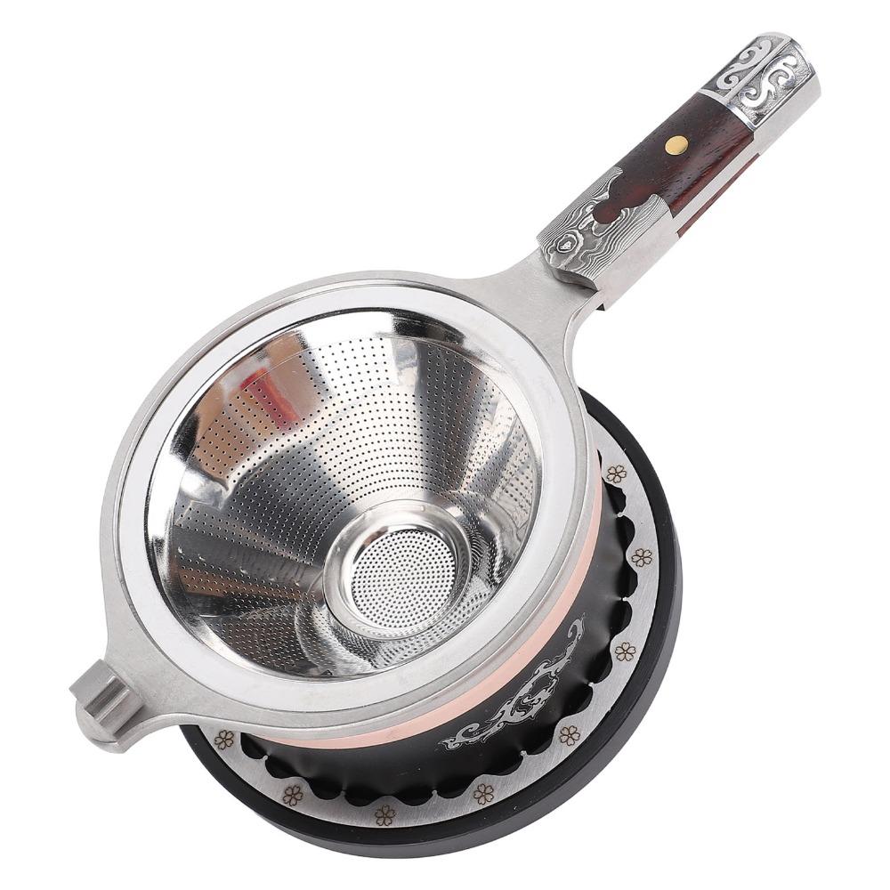 Reusable Tea Filter Set 304 Stainless Steel Tea Brewing Funnel  For Loose Leaf Tea